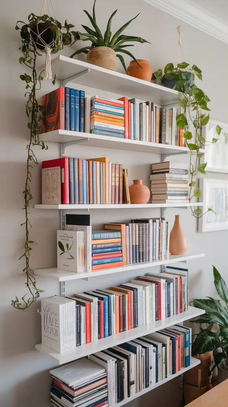 bookshelf styling living room