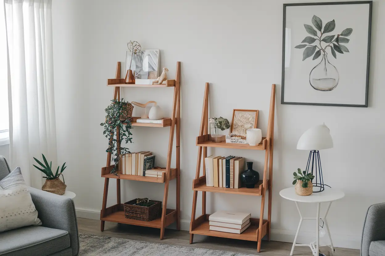 bookshelf styling office