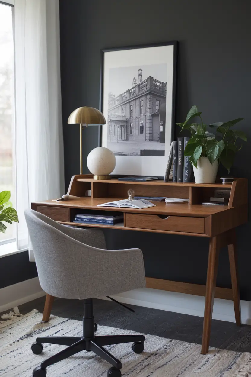 bookshelf styling bedroom