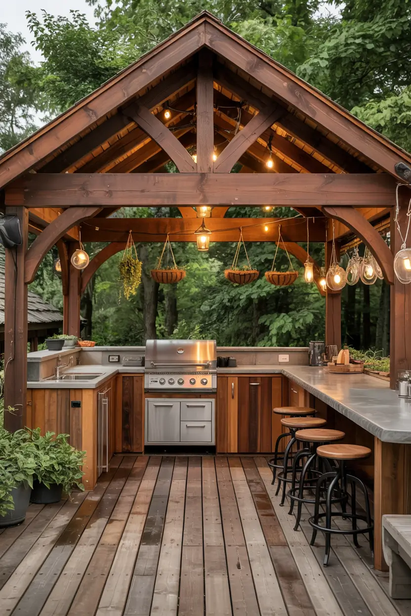 Backyard With Outdoor Kitchen 