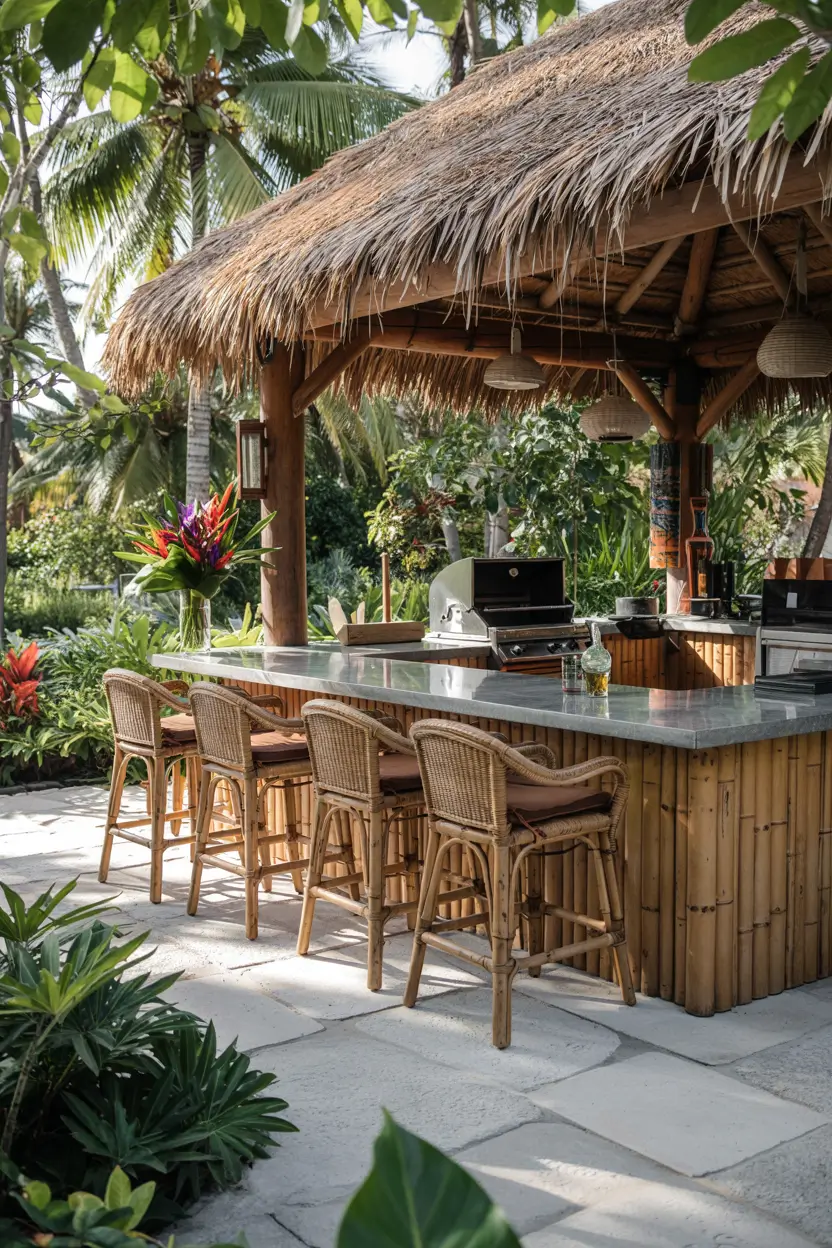Backyard With Outdoor Kitchen 