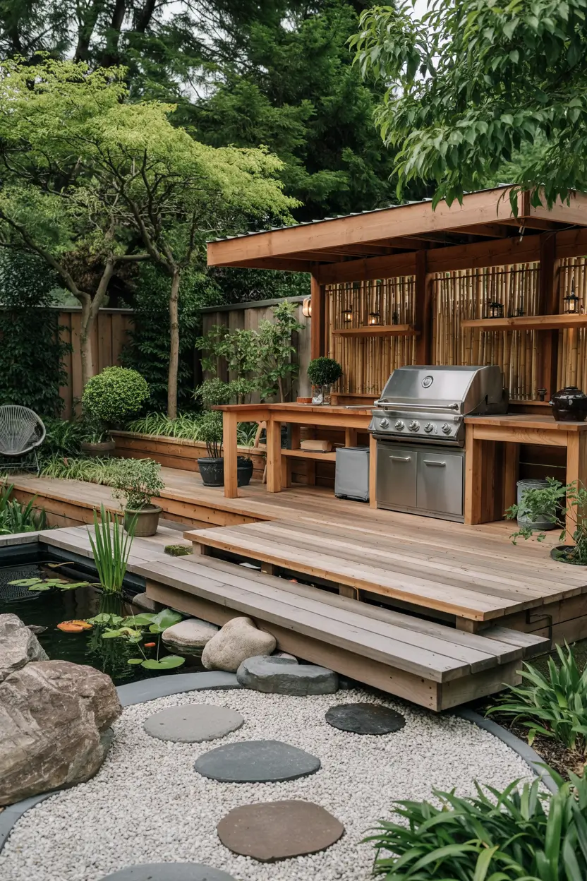 Backyard With Outdoor Kitchen 