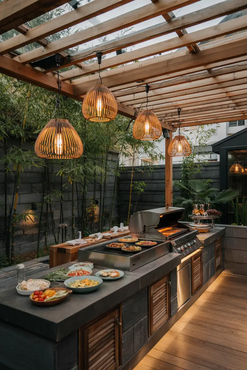 Backyard With Outdoor Kitchen 