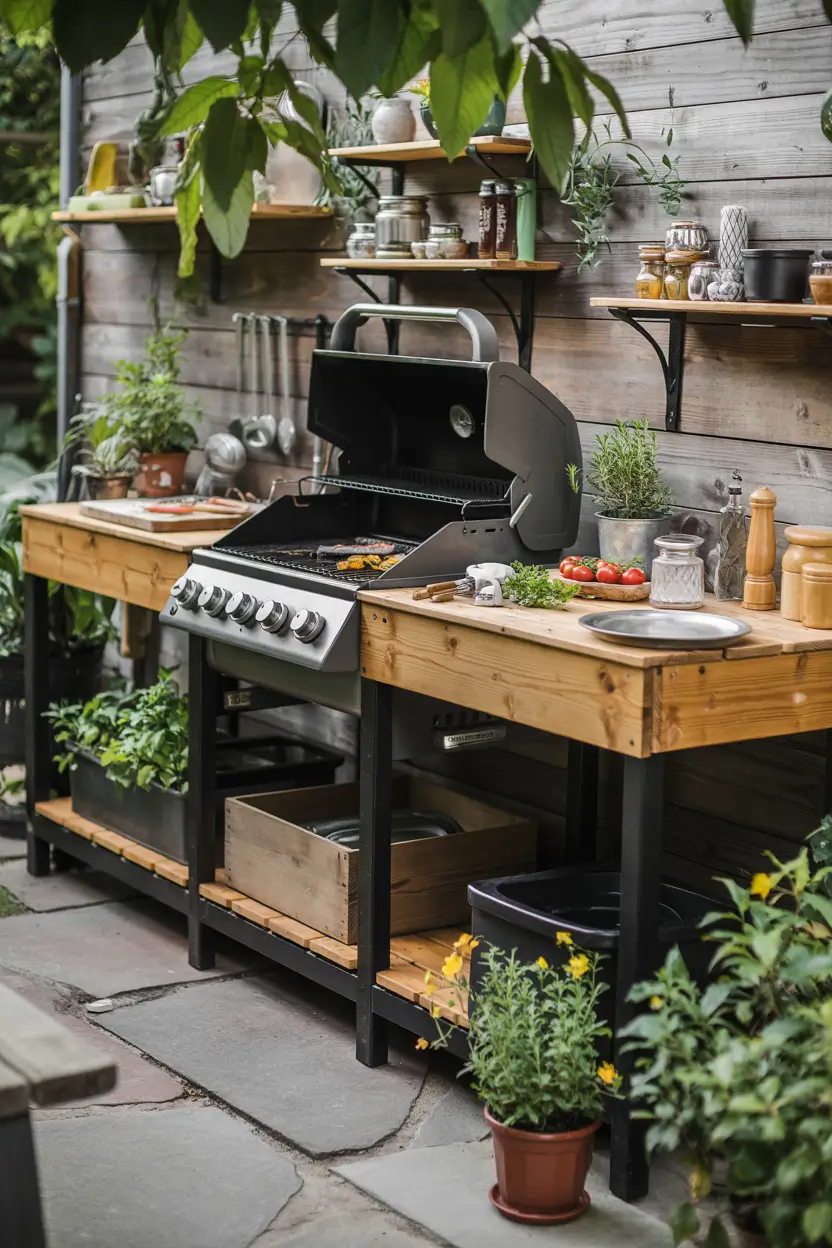 Backyard With Outdoor Kitchen 