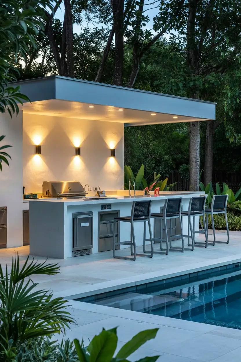 Backyard With Outdoor Kitchen 