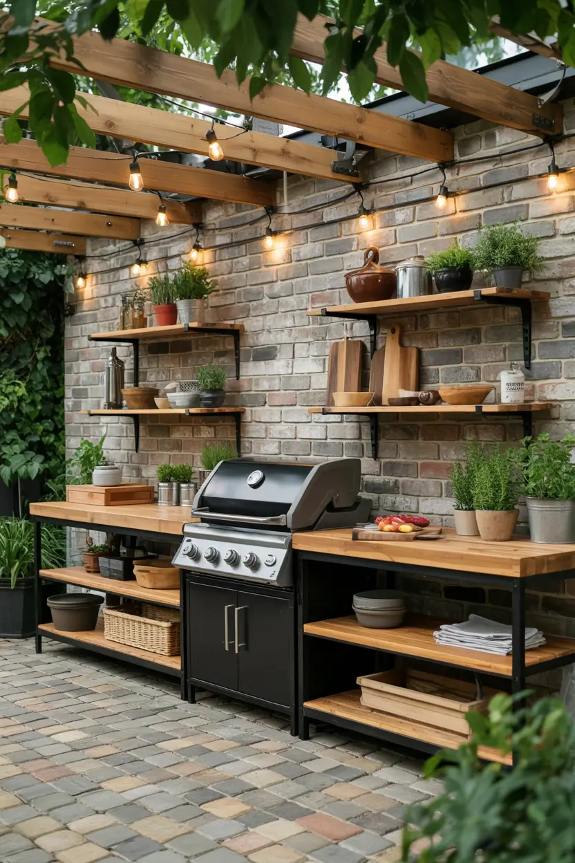 Backyard With Outdoor Kitchen 