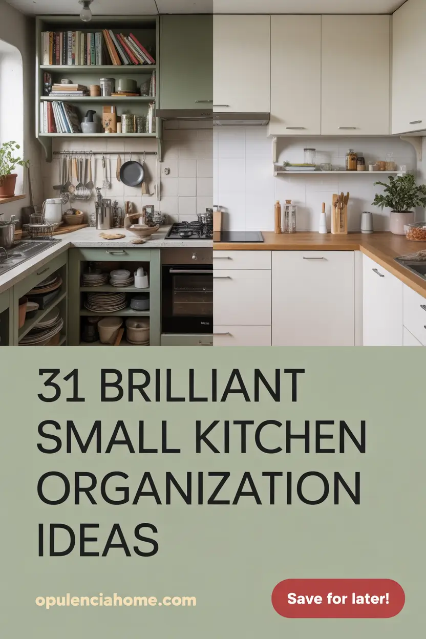 Small kitchen organization